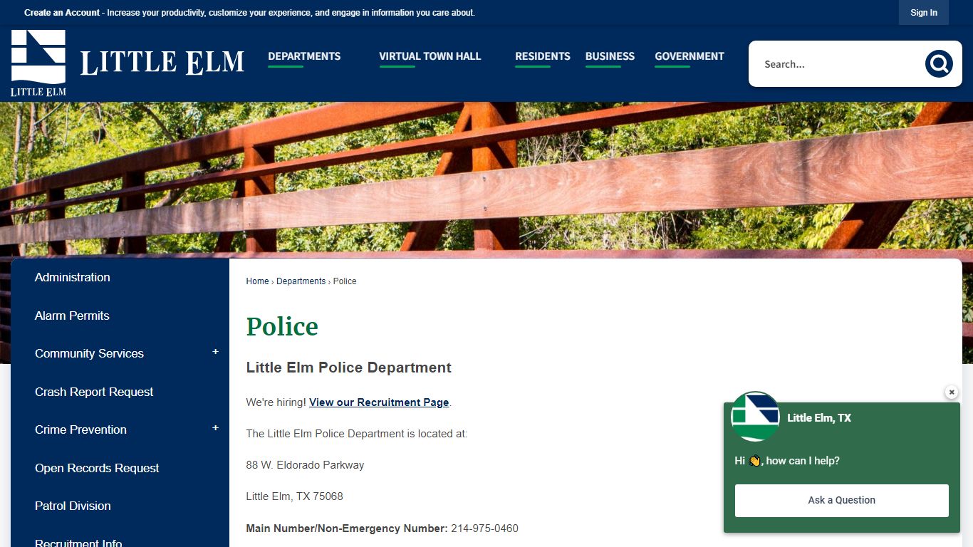 Police | Town of Little Elm, TX - Official Website