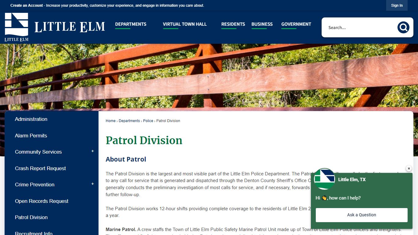 Patrol Division | Town of Little Elm, TX - Official Website